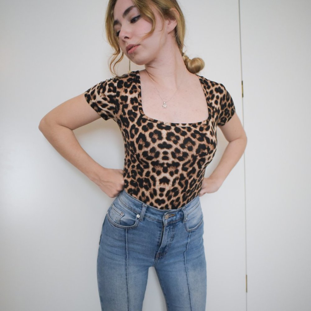 Leopard Print Bodysuit